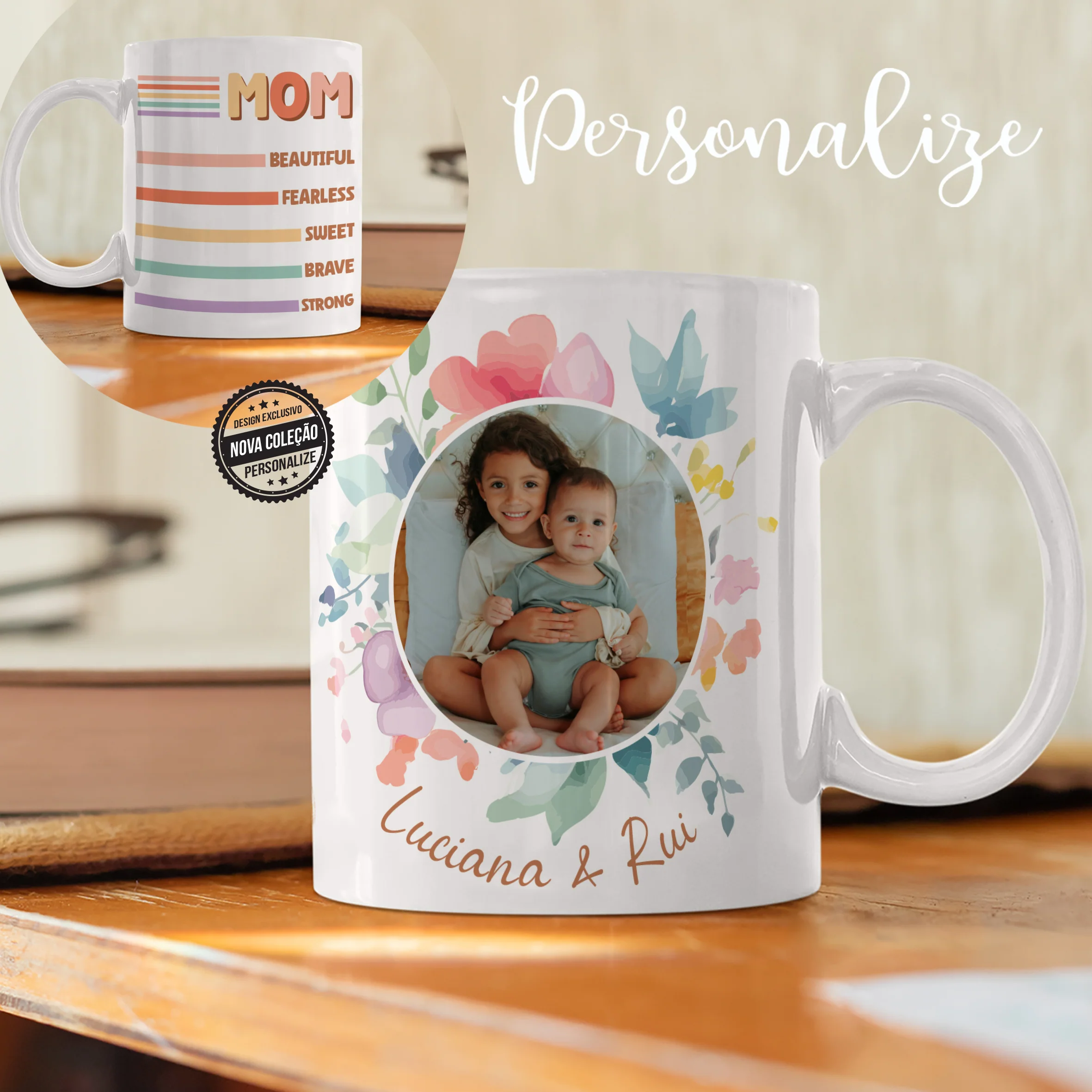 Caneca " adjetivos "Mãe/Mom" - Image 2