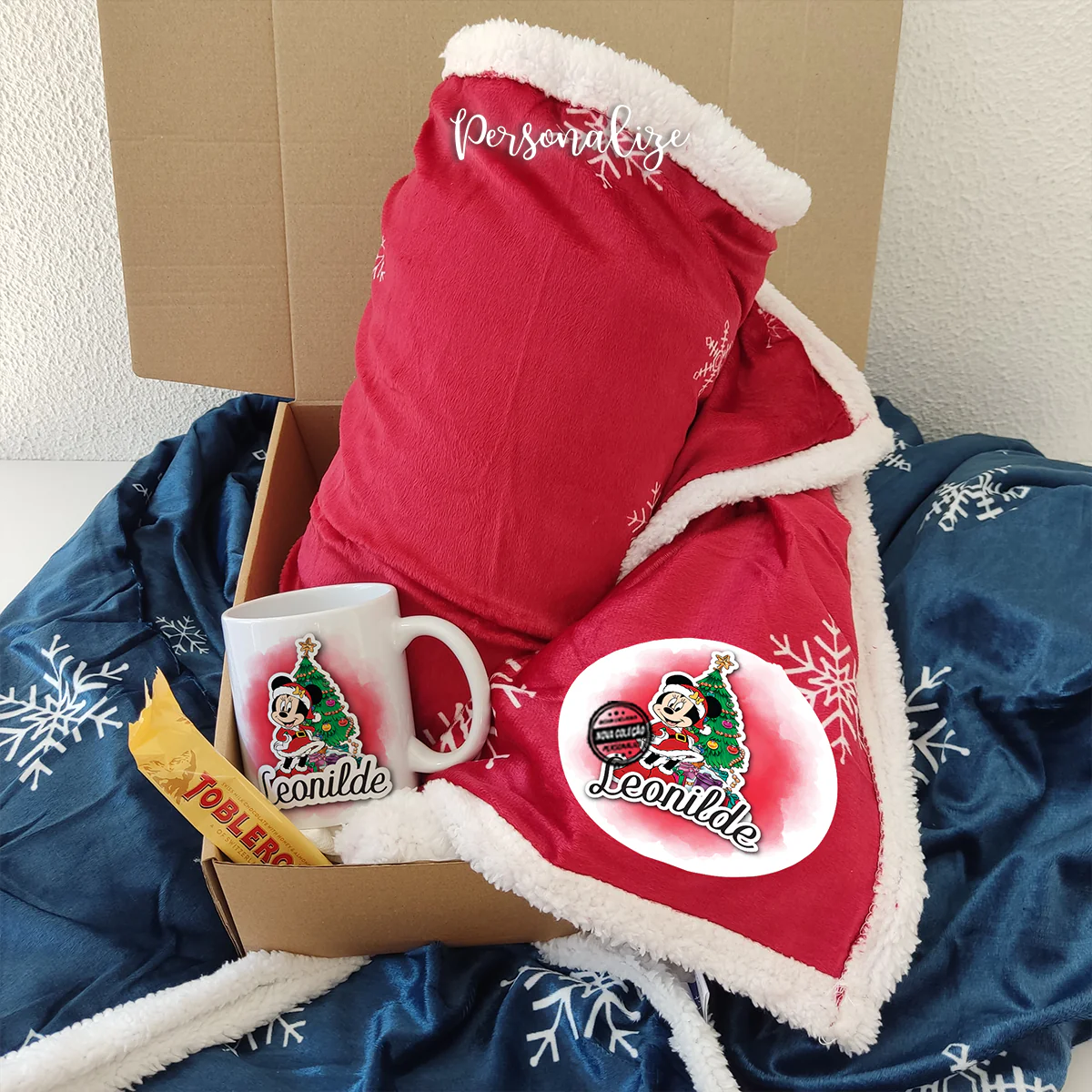 Conjunto manta e caneca "Minnie/ Mickey" - Image 2