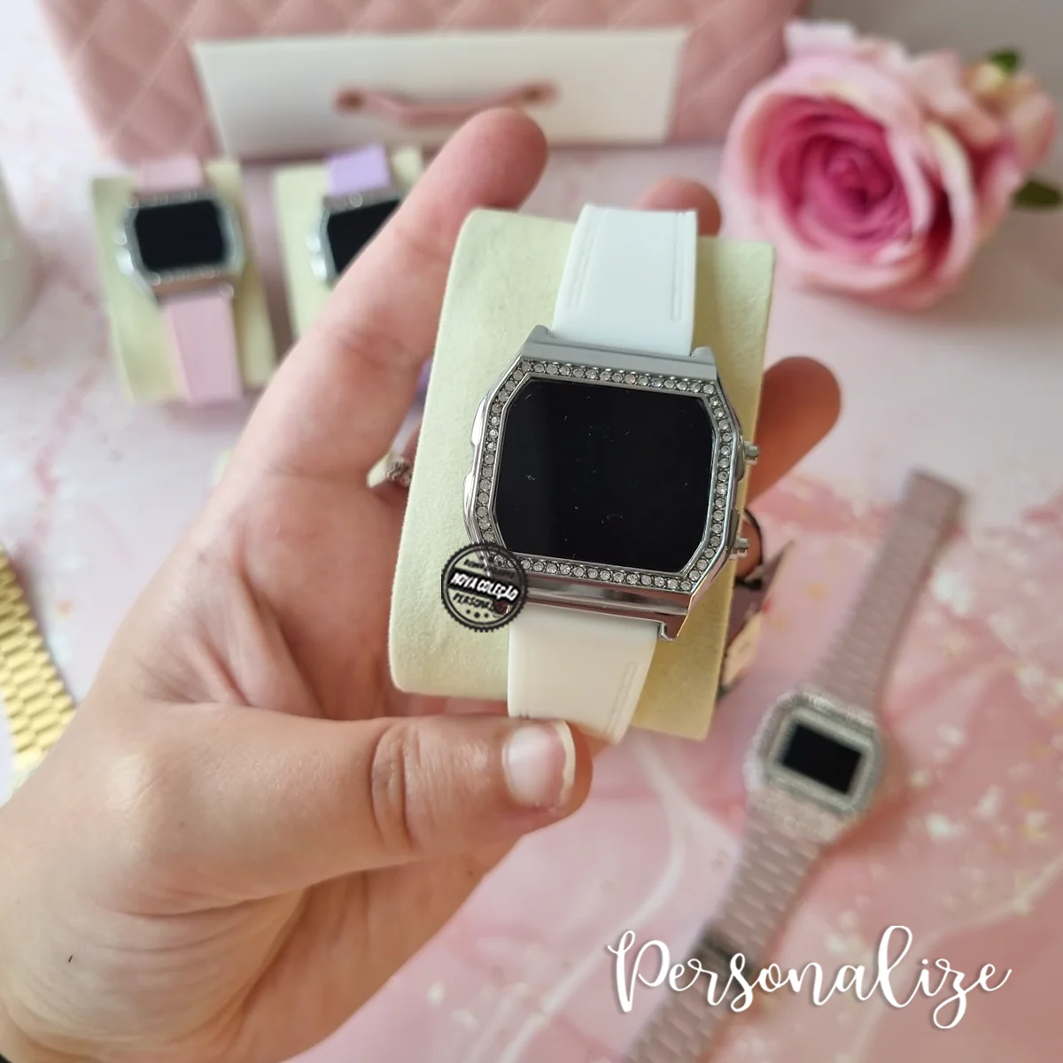 Conjunto relógio e/ou pulseira patinha "Nome" - Image 2