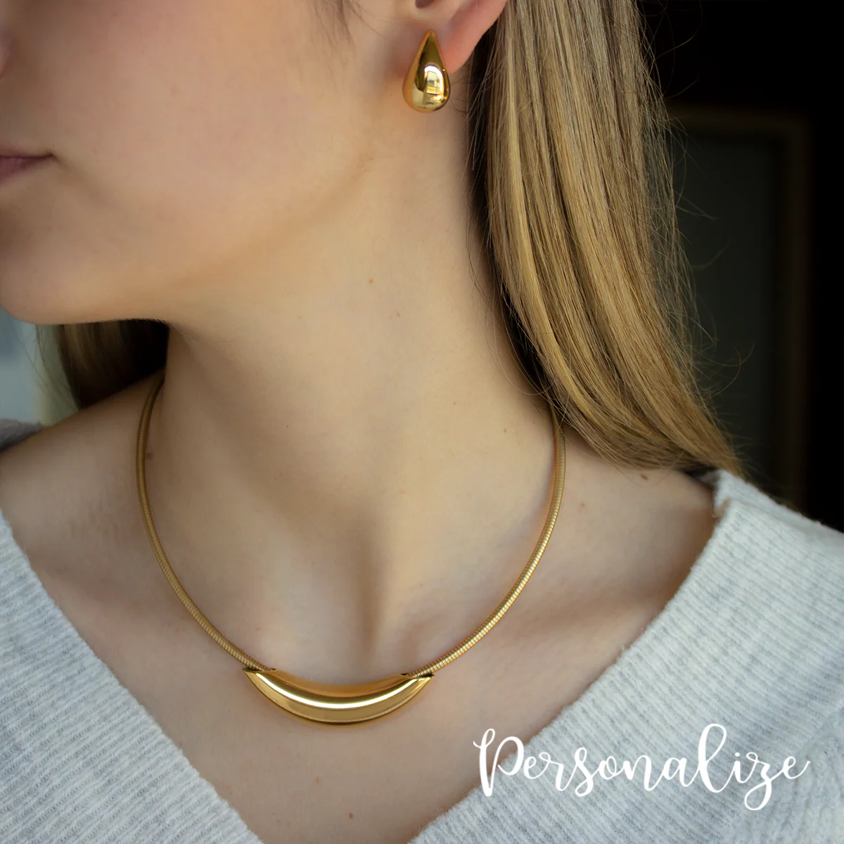 Fio e/ou brincos gota "Trendy" - Image 3