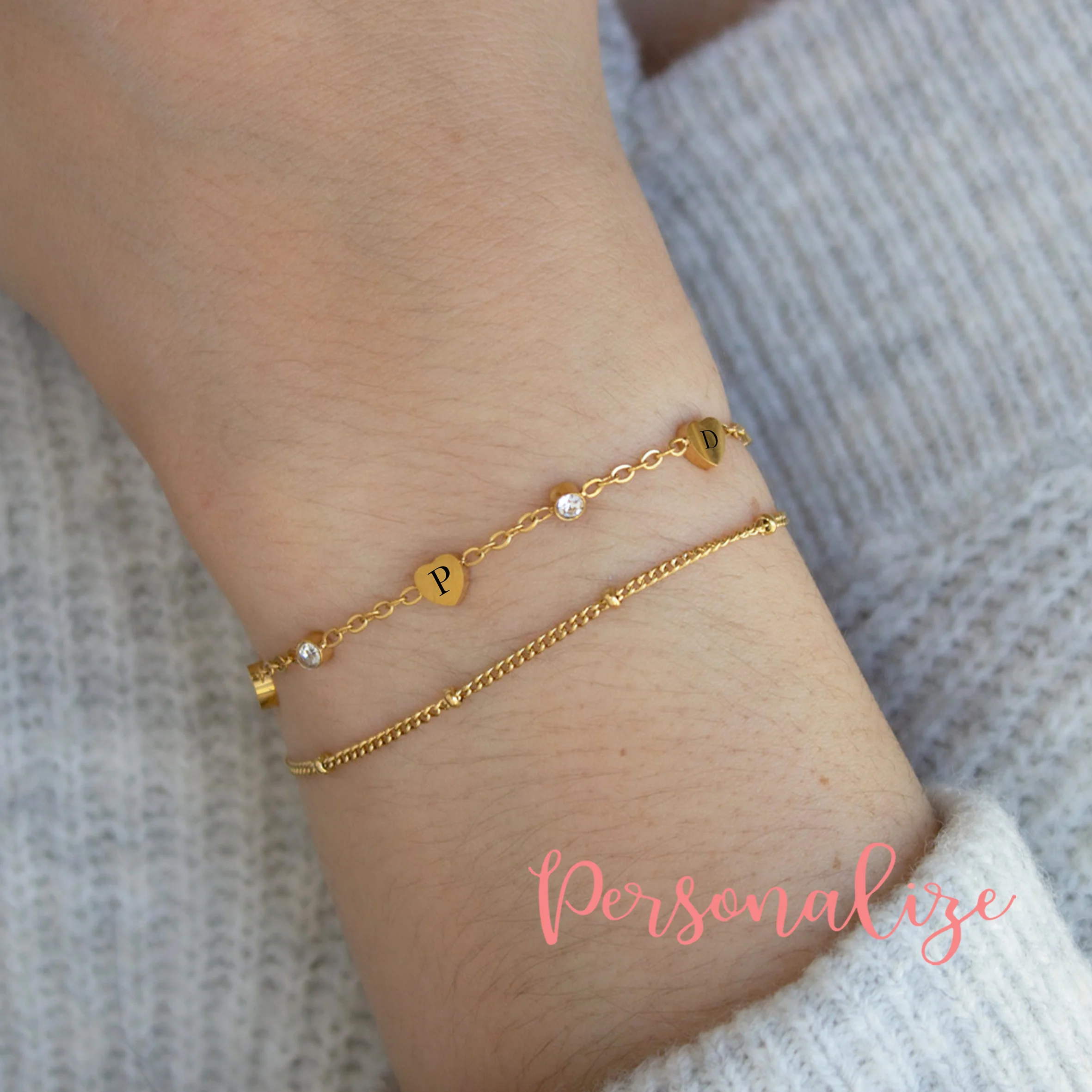 Fio e/ou Pulseira " corações " - Image 2