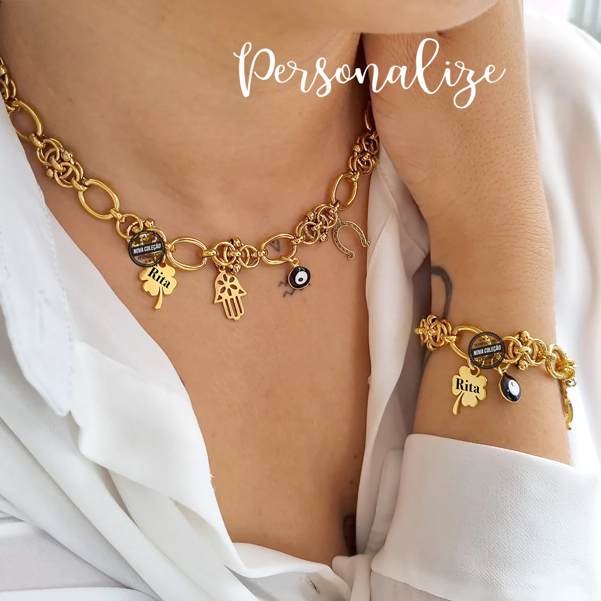 Fio e/ou pulseira corrente "Amuletos"