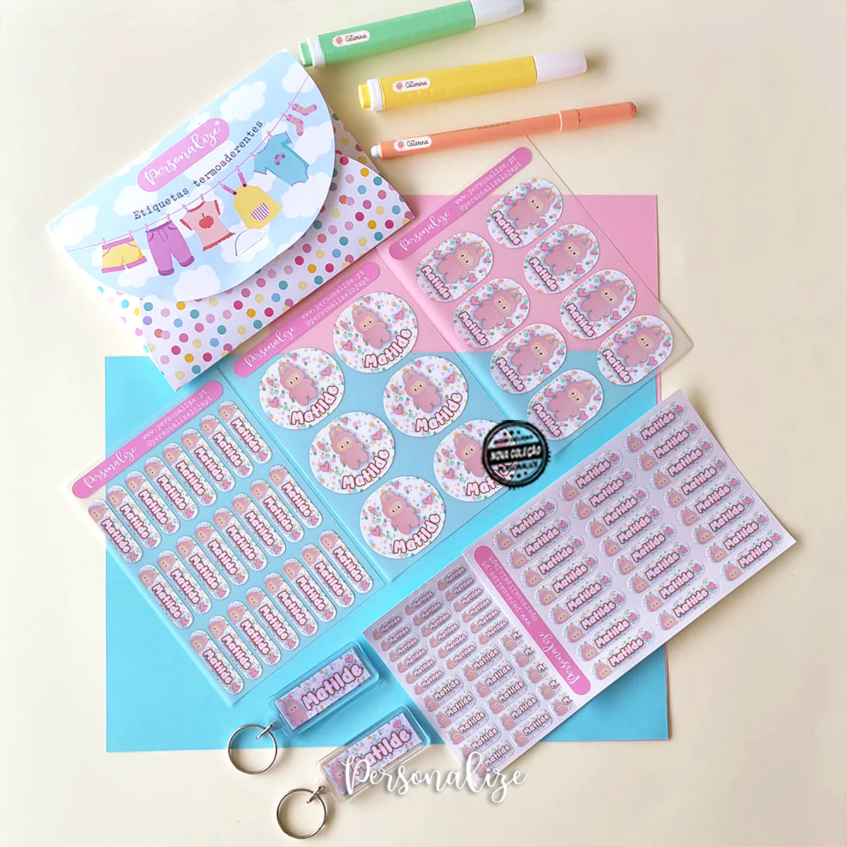KIT de etiquetas Pré-escolar "Labubu" - Image 2