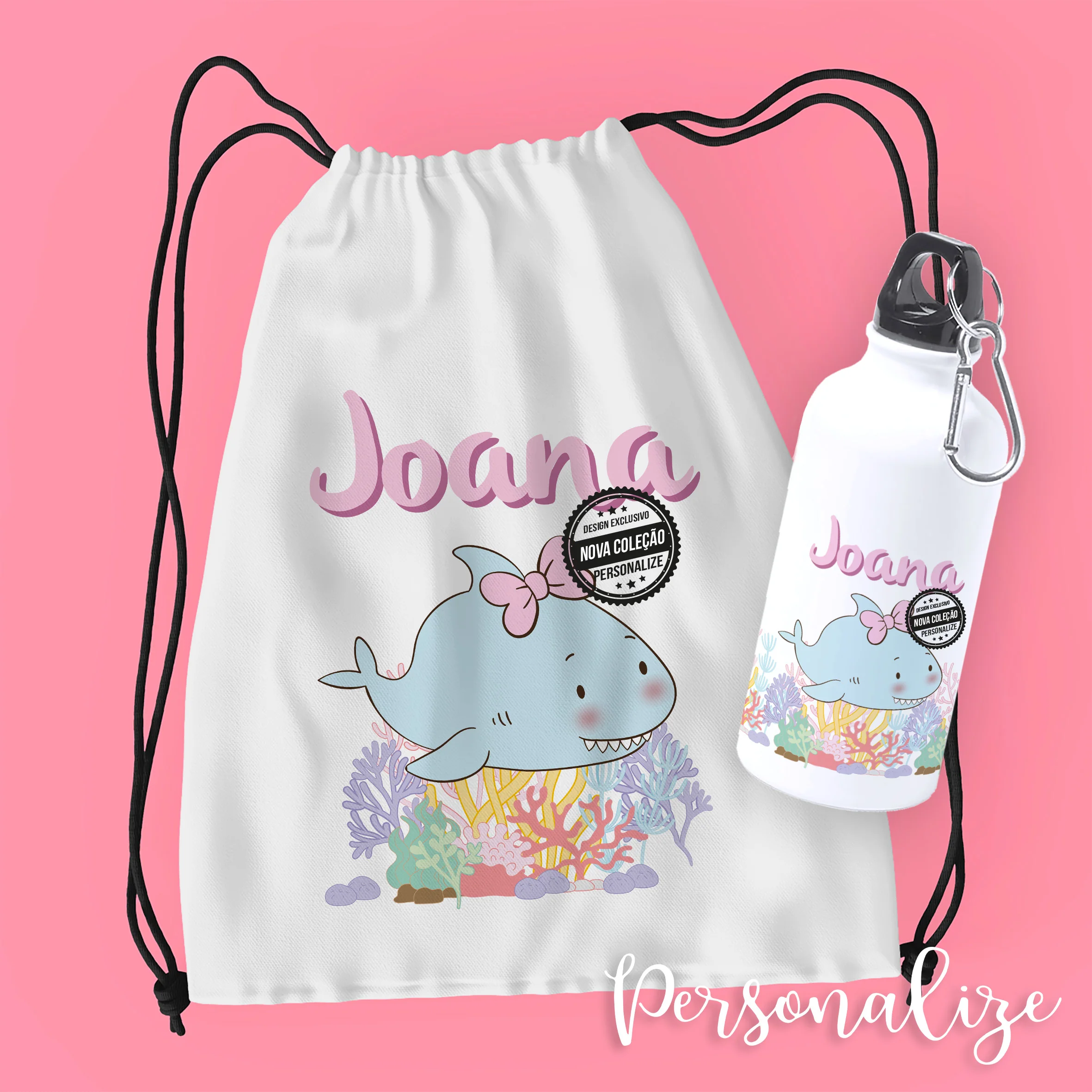 Mochila e/ou garrafa "animais do mar" - Image 3