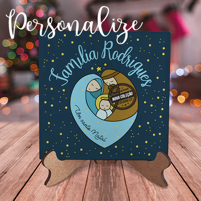 Moldura " Um santo Natal "