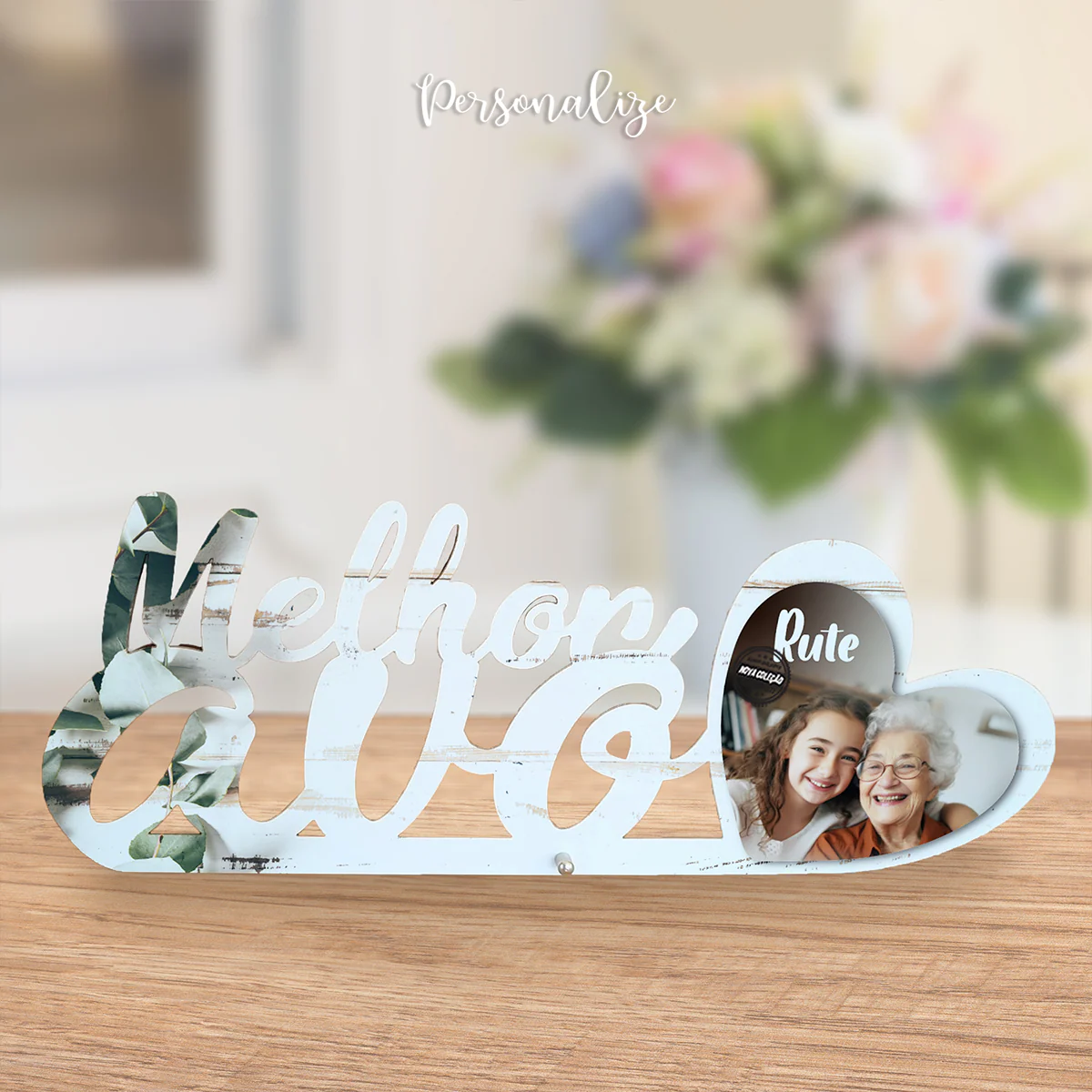 Moldura de madeira "Mãe/avó" - Image 2