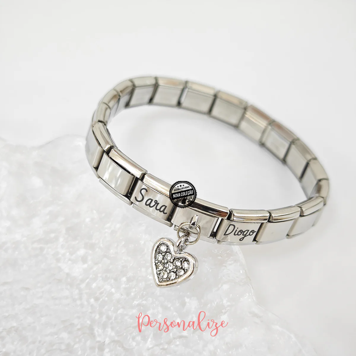 Pulseira nomes "Coração / Infinito" - Image 2
