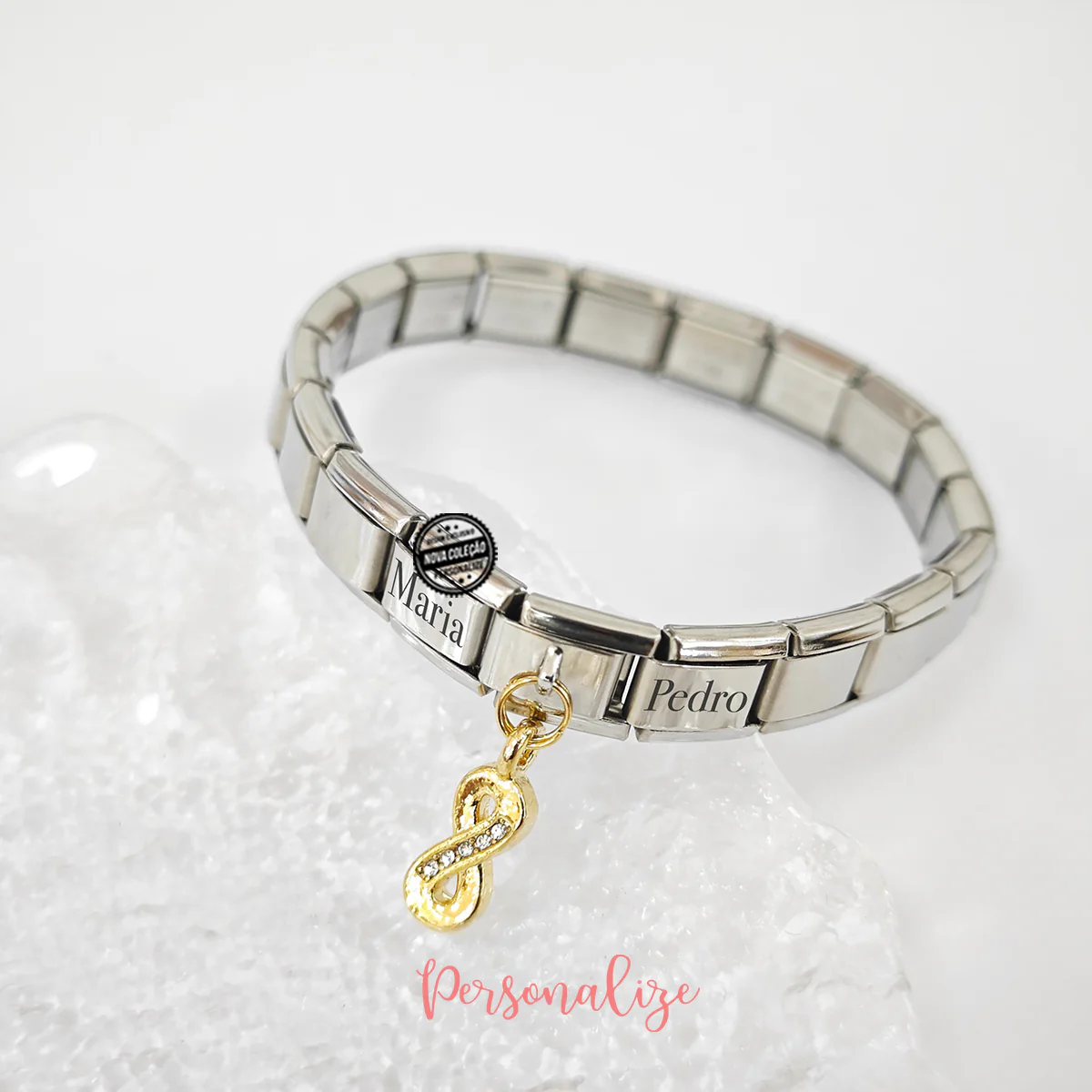 Pulseira nomes "Coração / Infinito" - Image 3