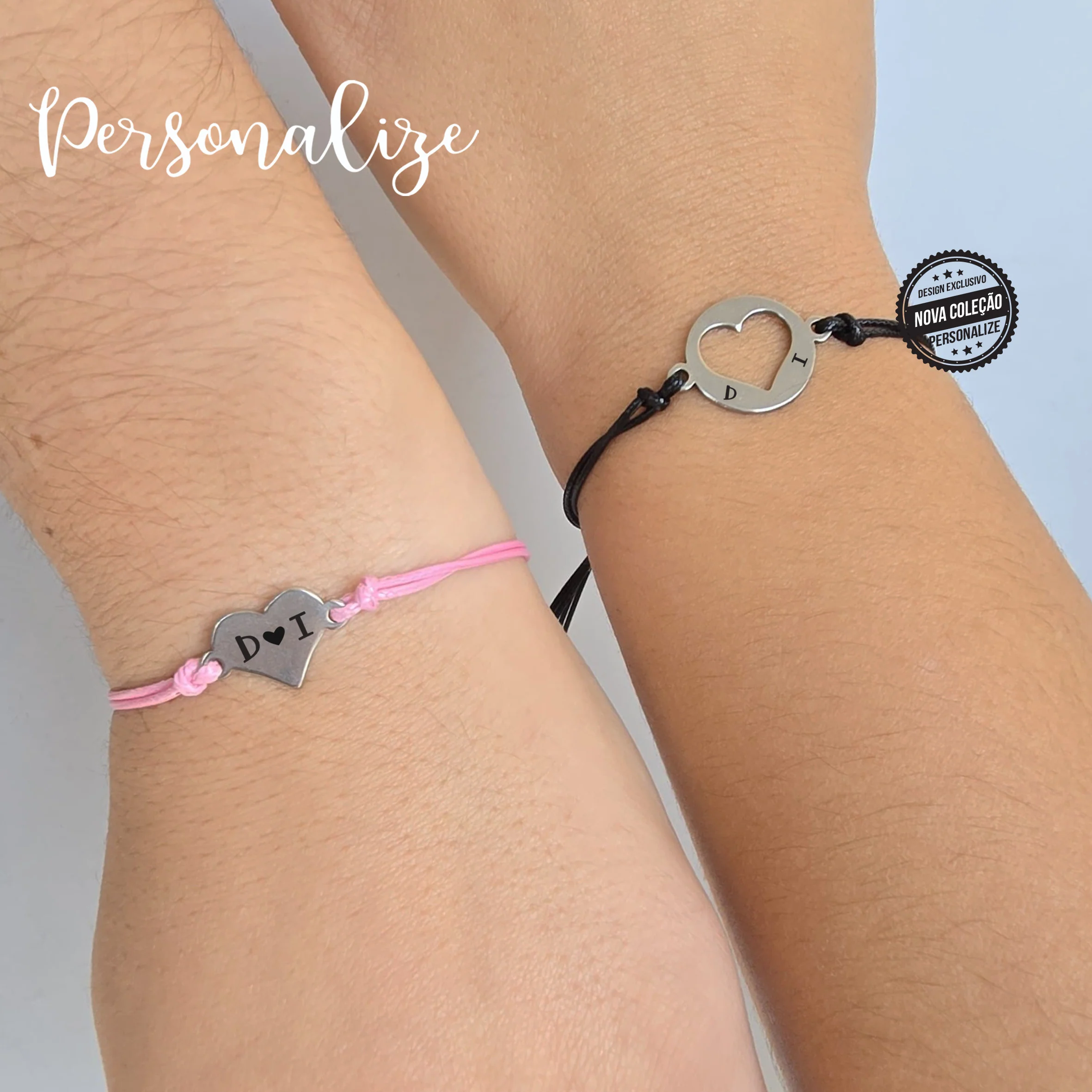 Pulseiras " Pinky promisse " com gravação de iniciais - Image 2