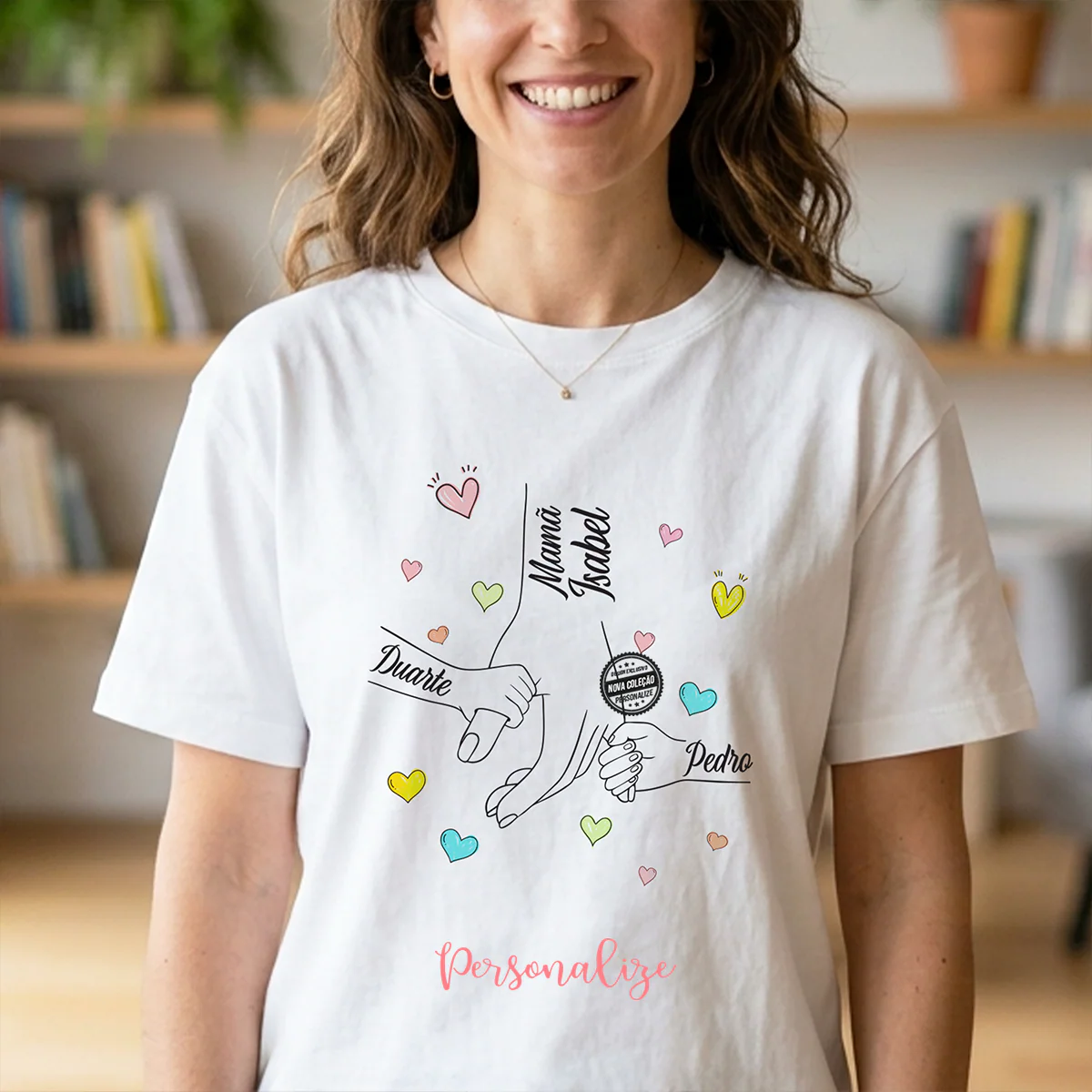 T-shirt mamã "mãos dadas" - Image 2