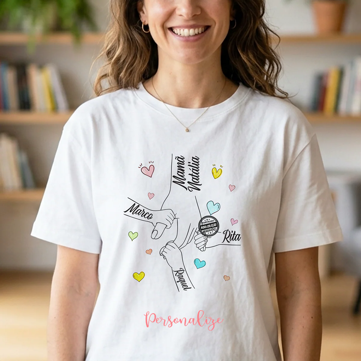T-shirt mamã "mãos dadas" - Image 3