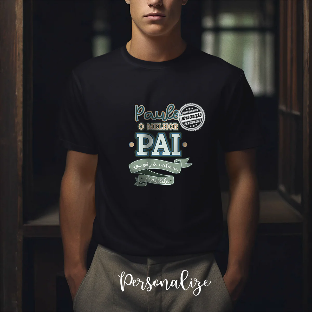 Conjunto t-shirt e/ou boné  "O melhor pai dos pés à cabeça" - Image 2