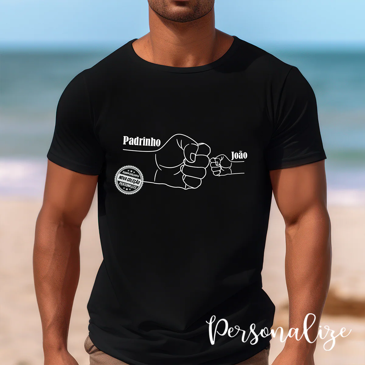 T-shirt padrinho "Fist bump" - Image 2