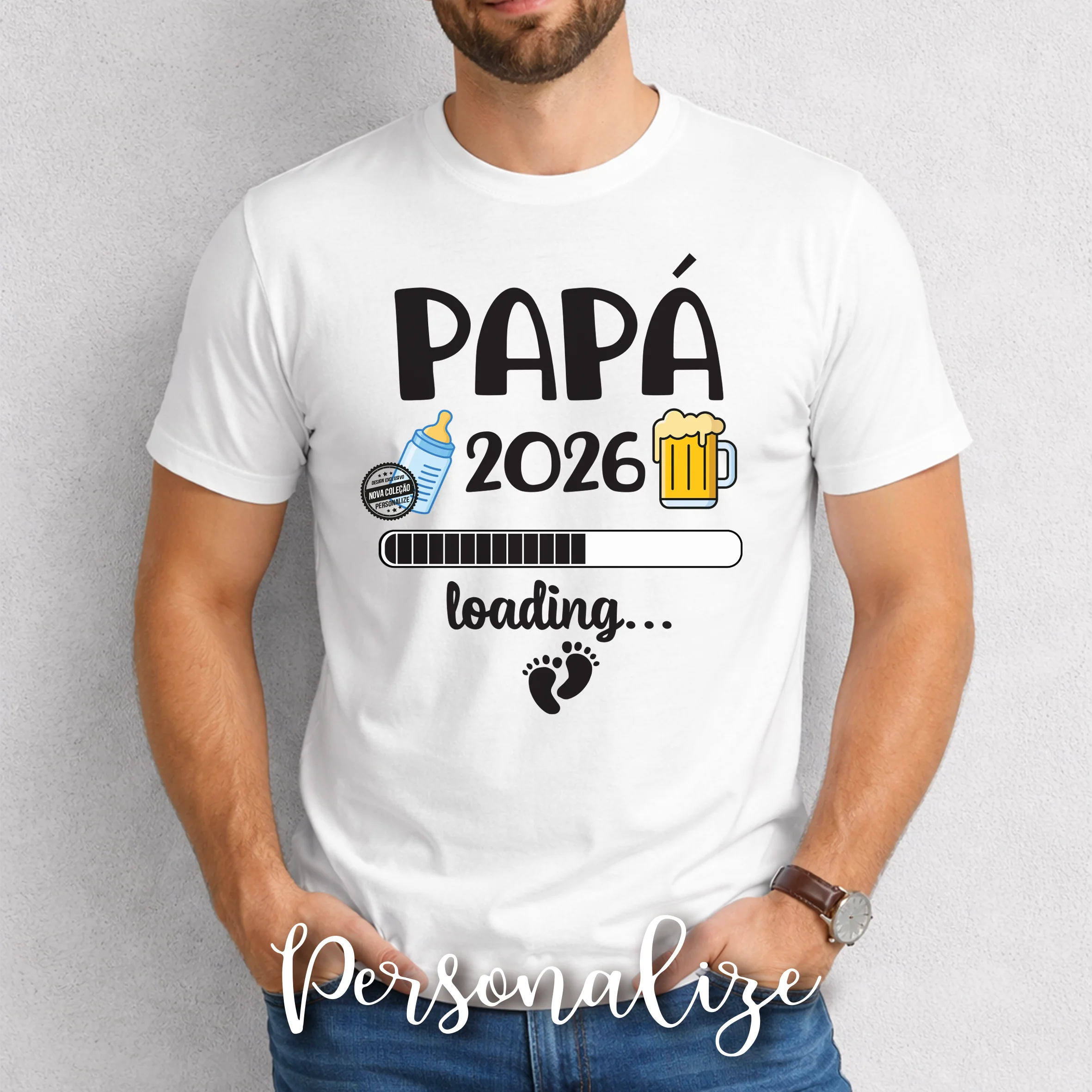 T-shirt "Papá 2026 Loading" - Image 2