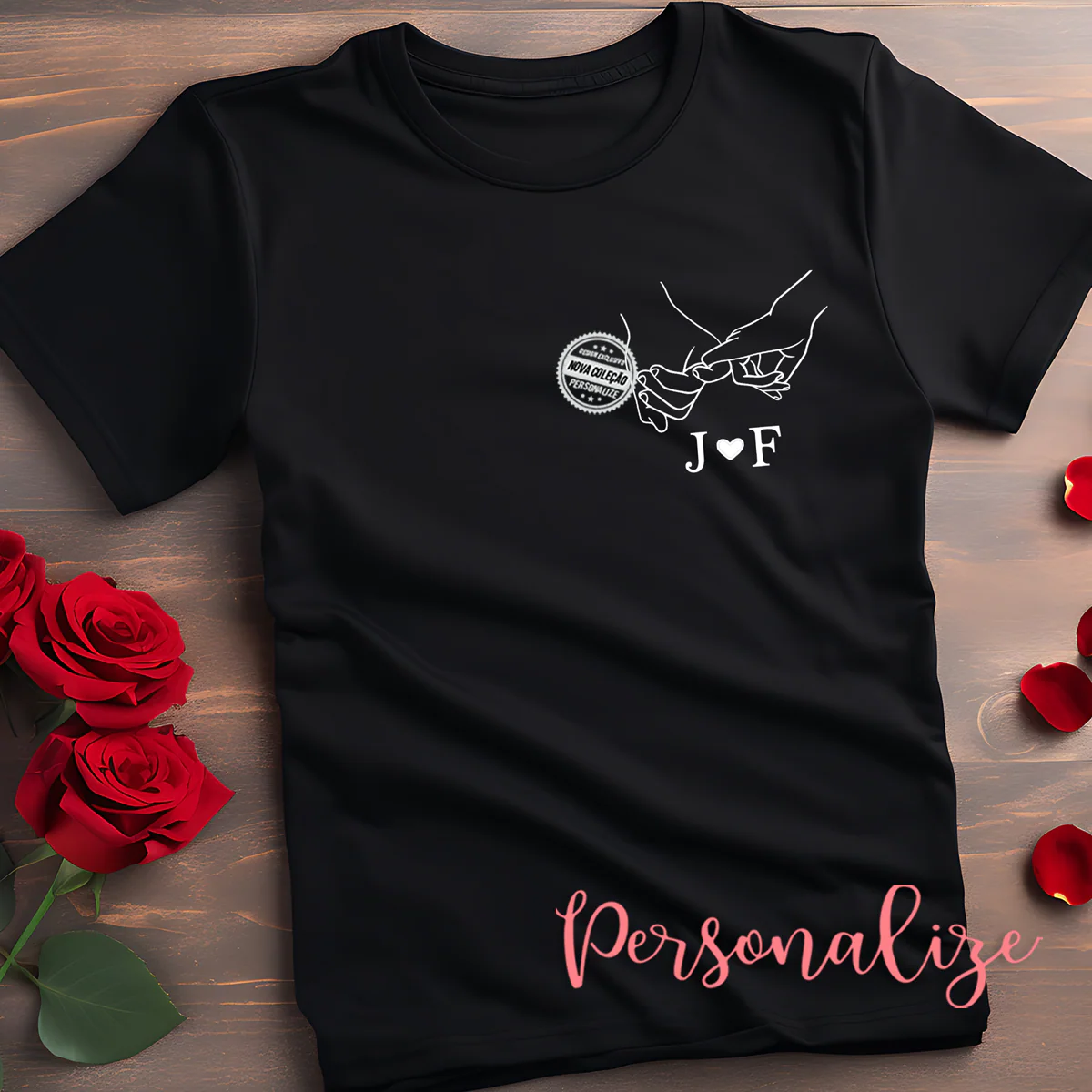 T-Shirt pinky promise "Jéssica&Francisco" - Image 2