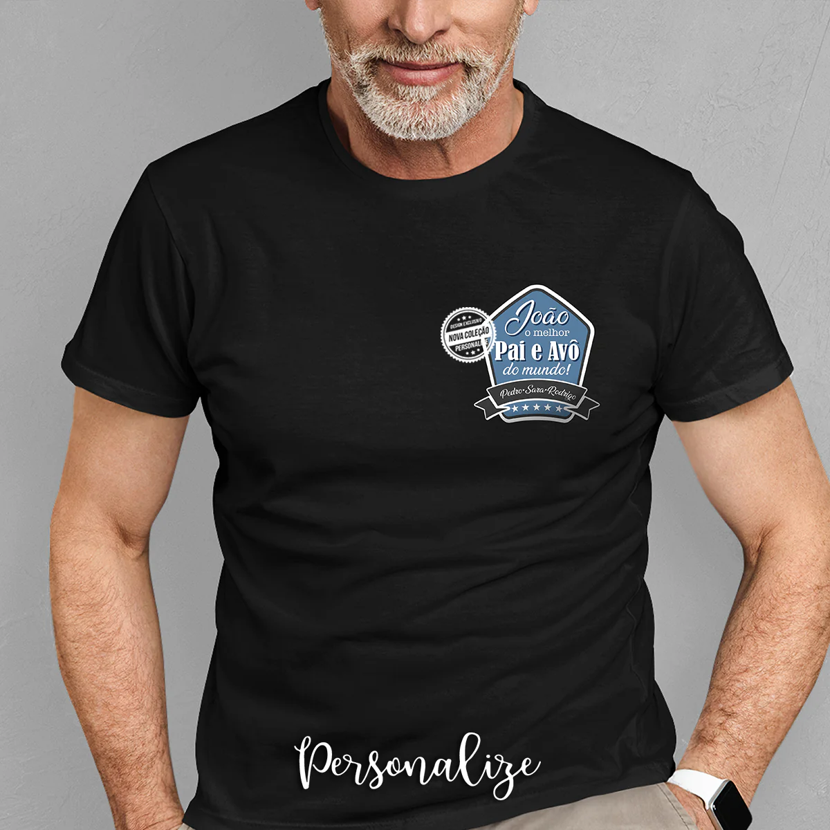 T-shirt ou sweat "És o melhor pai e avô do Mundo"