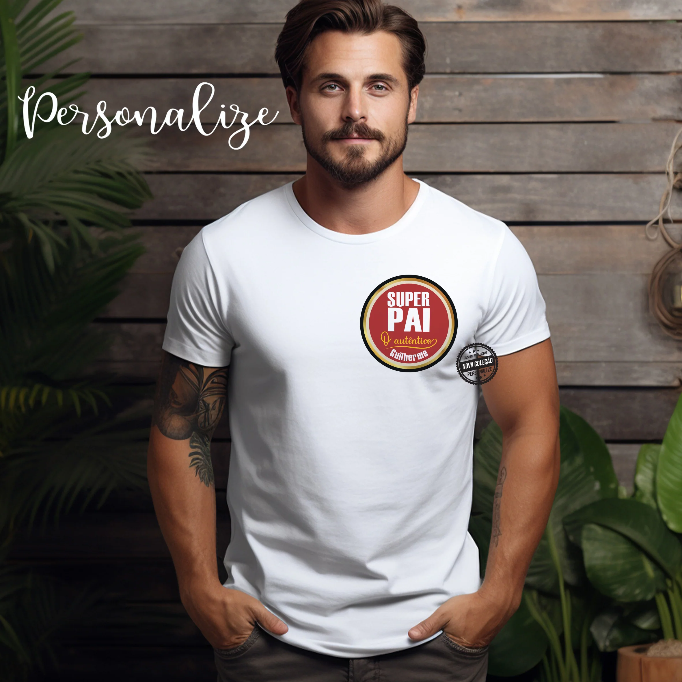 T-shirt " Super pai " - o autêntico " - Image 2